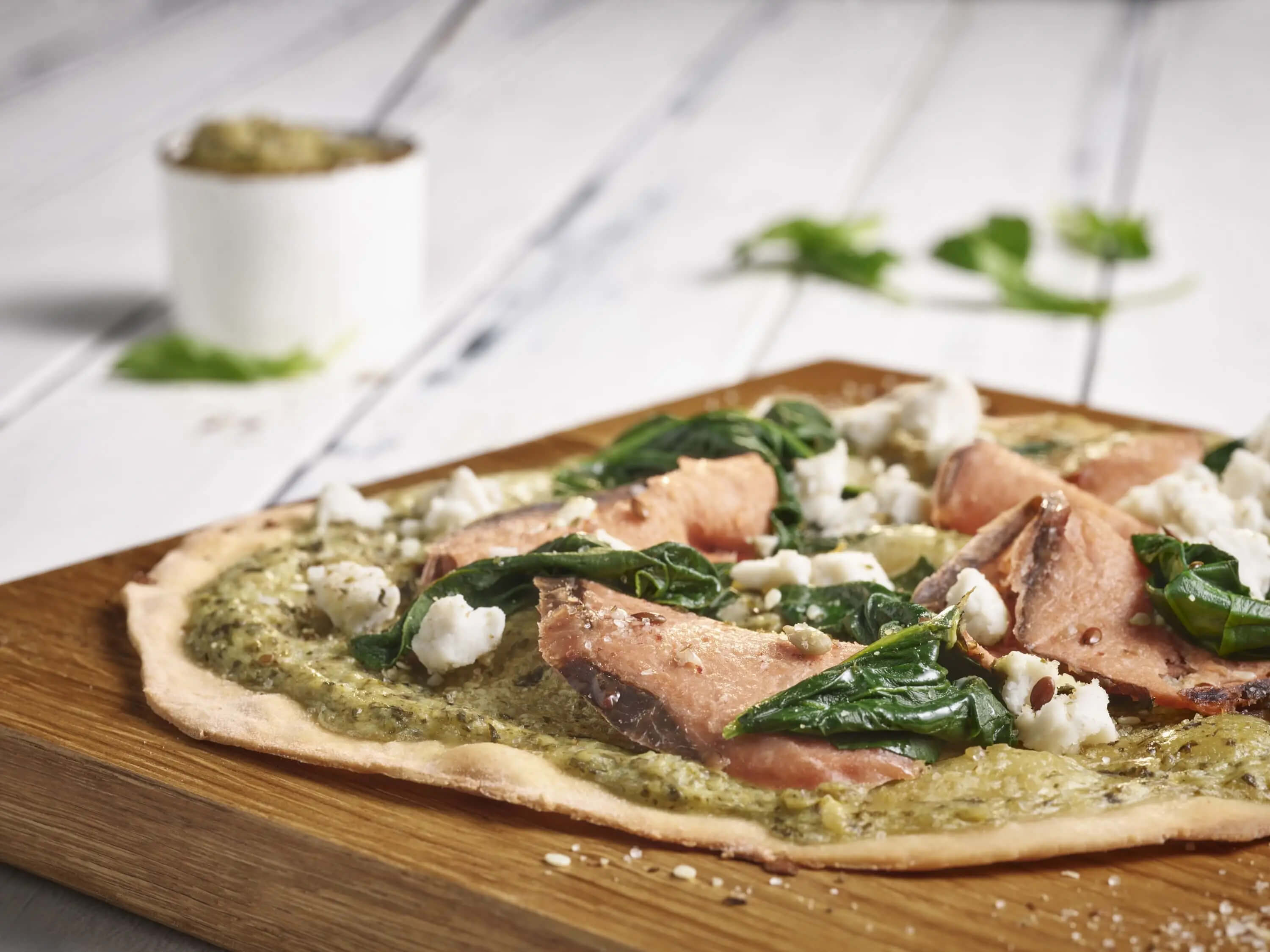 Vegan Salmon Tarte Flambée